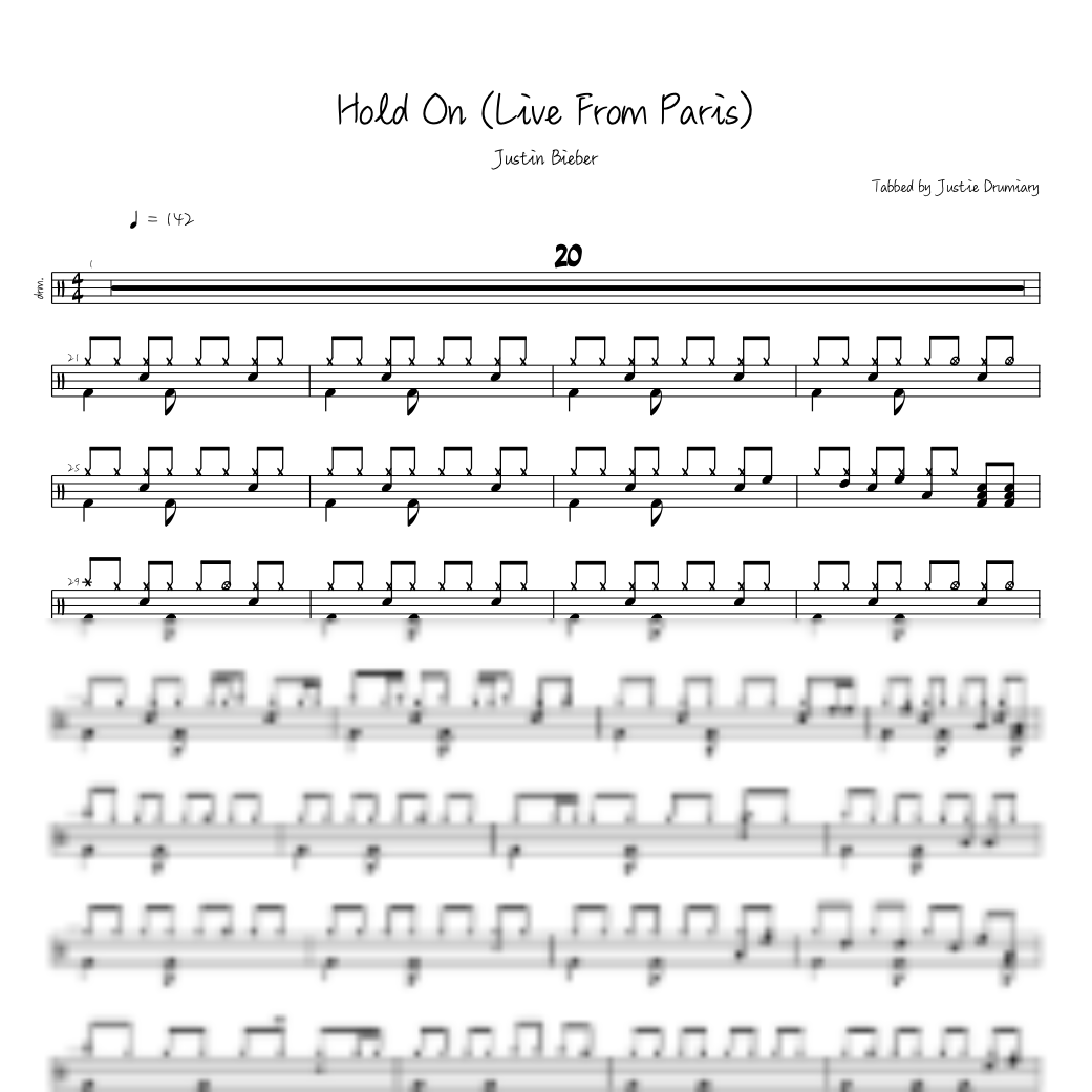The first page of Hold On